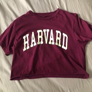 Harvard cropped tee